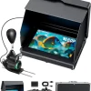 Fourq Underwater Fishing Camera,Fishing Camera Ice, 5inch High Definition, High Brightness,LCD Display,10000mah Li-Battery,100ft Cable and 4pcs Ir Lights for Underwater Exploration Ice Fishing