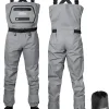 Foxelli Breathable Waders � Fly Fishing Stockingfoot Waders for Men and Women