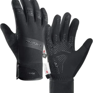 FOXLVDA 10? Winter Gloves Men Women, Waterproof Windproof Thermal Touch Screen with Non-Slip Grip and Warm Lining for Cold Weather Cycling, Driving, Hiking, Running, Golf, Ski