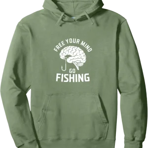 Free Your Mind Go Fishing Pullover Hoodie