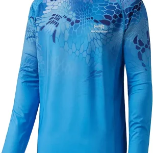 FS14M Men's Camo Gradient Performance Long Sleeve Fishing Shirt UPF50+