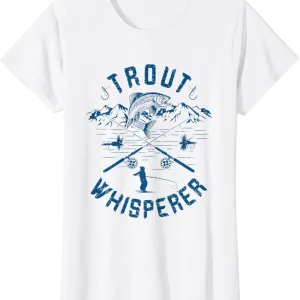 Funny Trout Fly Fishing Birthday Christmas Fathers Day Gift T-Shirt
