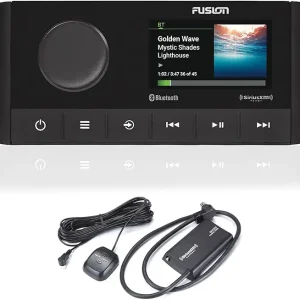 Fusion MS-RA210 Marine Digital Media Receiver with SXV300M1 Satellite Radio Tuner with Marine/RV Antenna