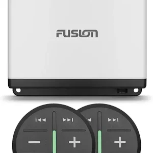 Fusion MS-WB675 Marine Hideaway Stereo with Digital Signal Processing (DSP) with Two ARX70B Wireless Remote, Black
