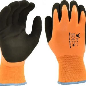 G & F Products Waterproof cold weather Double Coated Windproof HPT Plam and Fingers Acrylic Terry inner