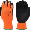 G & F Products Winter Gloves for outdoor cold weather Double Coated Windproof texured Plam and Fingers Acrylic Terry inner keep hands warm at -58F, 12 Pairs Medium 1528M, Orange (1528M-DZ)