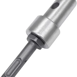 Garden Auger Power Drill Adapter for Corded Cordless Drill, for Connect 4"/ 6" Earth Auger to 1/2-Inch SDS Electric Drill, Garden Earth Drill Ground Thread Keyless Drill Chuck Adapter