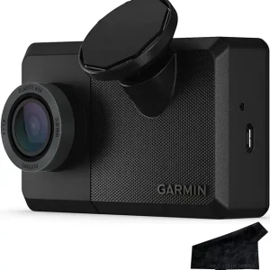 Garmin Dash Cam Live, 24/7 Live View, Always-Connected Dash Cam with Signature Series Cloth Bundle