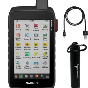 Garmin Montana 750i Rugged GPS Touchscreen Navigator with inReach Technology and 8 Megapixel Camera with Included Ultimate E-Bank Bundle