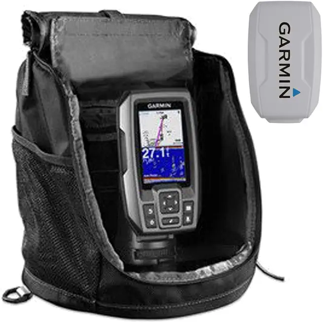 Garmin Striker 4 CHIRP Fishfinder/GPS Bundle GPS Accessory Bundle and Protective Cover (010-01550-10)