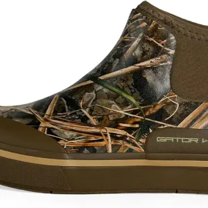 Gator Waders Men's Camp Boots - Durable Slip-Resistant Neoprene Lined Waterproof Ankle Boots for Camping, Fishing & Hiking
