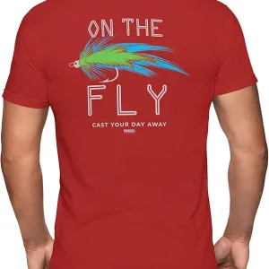 GIMMEDAT Fishing Men Shirt On The Fly T-Shirt Husband Outdoor Gift