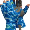 Glacier Glove Islamorada 50+ Sun Protection Durable Lightweight Breathable Quick-Dry Fingerless Outdoor Fishing Sun Glove