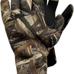 Glacier Glove Men's Aleutian Waterproof Fleece-Lined Blind Stitched Neoprene Gloves | Seamless Sharkskin Textured Palm