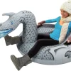 GoFloats Winter Snow Tube - Inflatable Sled for Kids and Adults (Choose from Unicorn, Disney's Frozen, Ice Dragon, Polar Bear, Penguin, Flamingo)