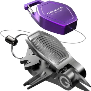 GOMEXUS Sharkbite Fishing Line Cutter with Retractors Fly Fishing Nippers
