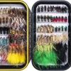 Goture Fly Fishing Flies Kit - 76pcs/100pcs Fly Fishing Lures with Fly Fishing Box - Fly Fishing Assortment Kit for Bass Trout Salmon Fishing - Dry Flies Wet Flies Streamers Nymphs
