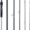 Goture Portable Travel Spinning Fishing Rod - 5/6 Sections Adjustable Rods with Case - Lightweight 24T Carbon Fiber Fishing Rods for Trout Bass Walleye Pike Saltwater Freshwater, Black