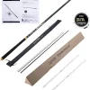 Goture Tenkara Fishing Rod Kit, Telescopic Portable Collapsible Bass Crappie Catfish Rod, 30T Carbon Fiber Inshore Stream Trout Pole, Seeker Series Fishing Pole 12 14.4 18 20.3 22.7 FT with Tip Set