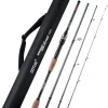 Goture Travel Fishing Rods, 4 Piece Fishing Pole with Case/Bag, Casting/Spinning Rod,Ultralight Fishing Baitcasting Rod 7ft for Saltwater Trout, Bass, Walleye, Pike