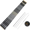 Goture//Telescopic Tenkara Fishing Rod//Ultralight Travel Fishing Rod,Portable Collapsible Bass Crappie Rod,1 Piece Carbon Fiber Inshore Stream Trout Pole 10 12 15 18 21 24 Free Tip Set(Top 3 Segment)