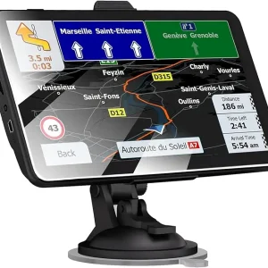 GPS Navigator for Car, Latest 2025 Map 7-inch Touch Screen 16GB GPS Navigation System,Truck GPS Navigation System,Voice Guidance and Speed Camera Warning GPS,Provides Lifetime Live Map Updates