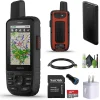GPSMAP 67i Rugged Hiking GPS Premium Handheld inReach Satellite Technology, Two-Way Messaging, Interactive SOS, Mapping Bundle with Accessories