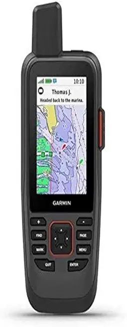 GPSMAP 86Sci, Floating Handheld GPS with Button Operation, Preloaded BlueChart G3 Coastal Charts And Inreach Satellite Communication capabilities, Stream Boat Data From Compatible Chartplotters