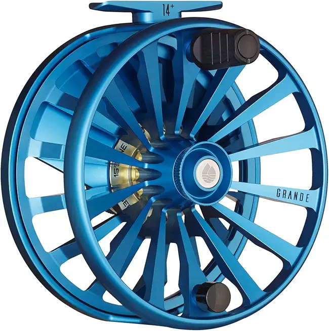 Grande Fly Fishing Reel, Heavyweight Big Game Fly Reels, Freshwater and Saltwater, Super-Torque Drag System, Marine, 14+