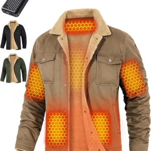 Graphene Heated Jacket for Men 12V Fast Charge 18400mAh Large Capacity