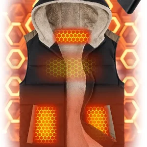 Graphene Heated Vest for Women 7.4V 10000mAh Pocket Size Battery