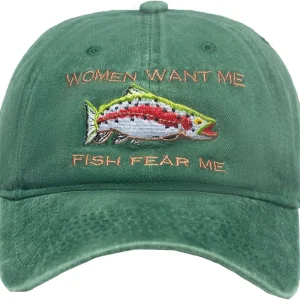 Green Dad Hat Men Women Embroidered Baseball Cap Low Profile Father's Day Snapback Hat Vintage Adjustable Washed Unisex