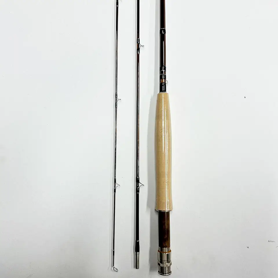 GUFIKY Fine-Crafted Bamboo Fly Rod 7ft,4wt,2 Pieces Medium Fast Fishing Rods with a Free Spare Tip