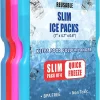 GURIN Reusable Ice Packs for Lunch Box/Coolers, Bag, or Backpack Coolers - Cold Up to 8-12 Hours Long Lasting for Camping Picnic, Outdoor Activities, Food Delivery