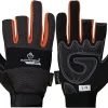 Half Finger Gloves Leather Open-Finger Framers Gloves Work (Pack of 1 Pair)