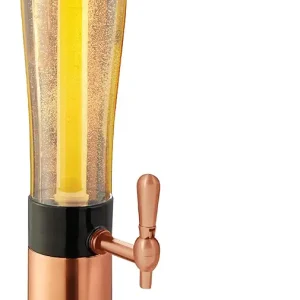 Hammer + Axe Beverage Drink Dispenser, Ice Rod Cooler & Bottle Opener, Large Capacity Holds 7 Beer Cans, Home Bar Accessory, Tailgate BBQ Party Supply Essential, Margarita Mimosa Tea Tower Dispenser