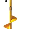 Hand Auger, Flip-Down, Extendable, 8-Inch, Steel, Yellow, J4658