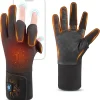 Heated Gloves for Women Men Rechargeable Waterproof Winter,Finger Dexterity Electric Heating Battery Gloves for Cold Weather Fishing Hunting Photography Cycling Working