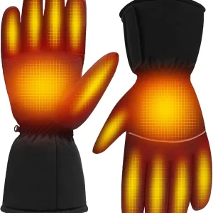 Heated Gloves Men Women Touchscreen Cold Weather Gloves Battery Heated Ski Gloves Electric Heated Mitten for Skiing Hunting Hiking Camping Fishing Outdoors