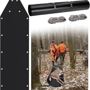 Heavy Duty Deer Drag Sled, Thickened Multi Purpose Portable Tear Resistant Snow Sledding Pad Hauling Ice Fishing Supplies Hunting Gear Hunting Accessories for Men Gifts