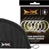 HERCULES Pre-Tied Loop Fly Fishing Leader 6 Pack with Tapered Leader Wallet