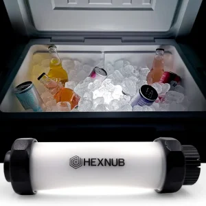 Hexnub Cooler Box Light - Waterproof LED Flashlight for Ice Chests and Coolers for Boat Owners and Outdoor Events - Fits YETI, RTIC, ORCA, Igloo, Coleman, and More