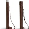 Hide & Drink, Architect Drawing Blueprint Tube with Adjustable Strap, Document Storage Tube, Full Grain Leather, Handmade, Bourbon Brown