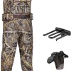 HISEA Hunting Waders, Neoprene Chest Waders for Men with 800G Insulated Boots Waterproof Neoprene Bootfoot Waders