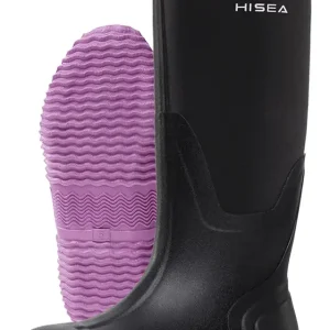 HISEA Women's Rain Boots, Knee High Rubber Boots Waterproof Insulated Neoprene Muck Boots, Durable Anti-Slip Outdoor Work Boots for Hunting Gardening Farming Yard Mud Working
