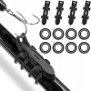 Hook Keeper for Fishing Rod, [4Pcs] Magnetic Fishing Hook Keeper, HK2F Fishing Bait Holder with 2 Sizes Rubber Rings, Fishing Hook Holder Quick Installation