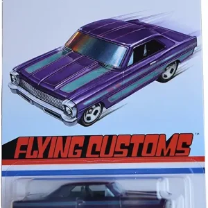 Hot Wheels '66 Chevy Nova, Flying Customs - purple