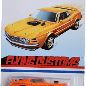 Hot Wheels '70 Ford Mustang Mach 1, [Orange] Flying Customs