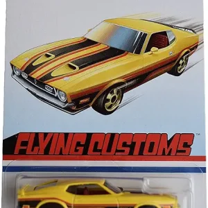 Hot Wheels '71 Mustang Mach 1, [yellow] Flying Custom