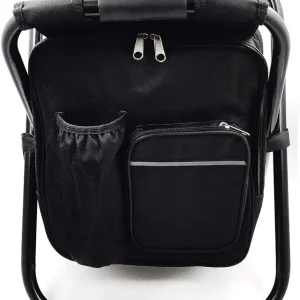 HTTMT - Folding Stool Insulated Cooler Bag Backpack Chair Beach Fishing Camping Hiking [Item Number: ET-Seat001]